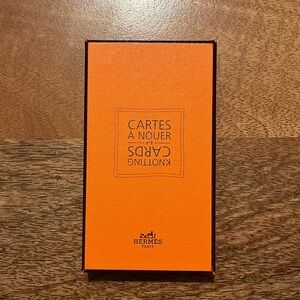 Authentic Hermes Scarf Knotting Cards No.3